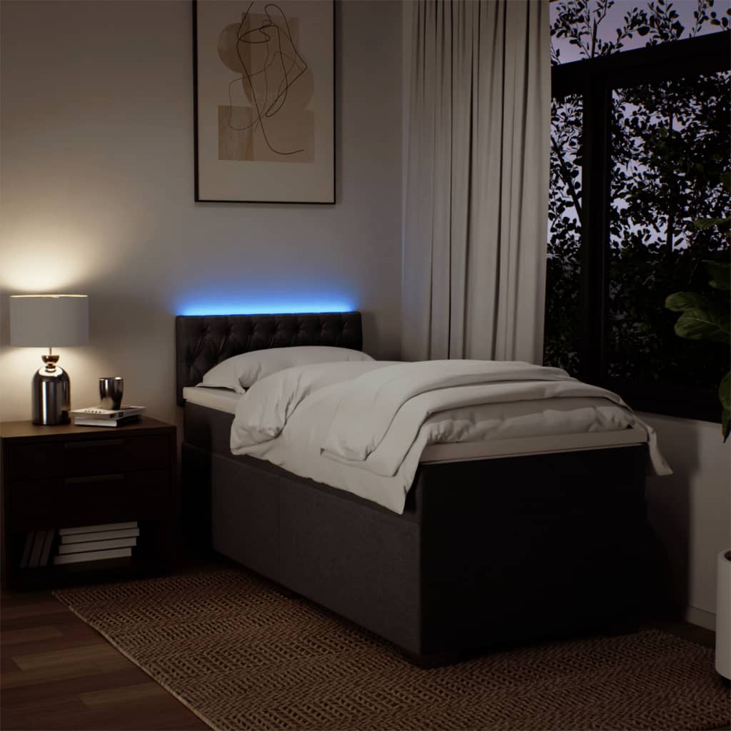 Sommier à lattes de lit avec matelas Marron foncé 100x200 cm - XIOS