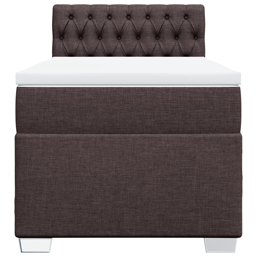 Sommier à lattes de lit avec matelas Marron foncé 100x200 cm - XIOS