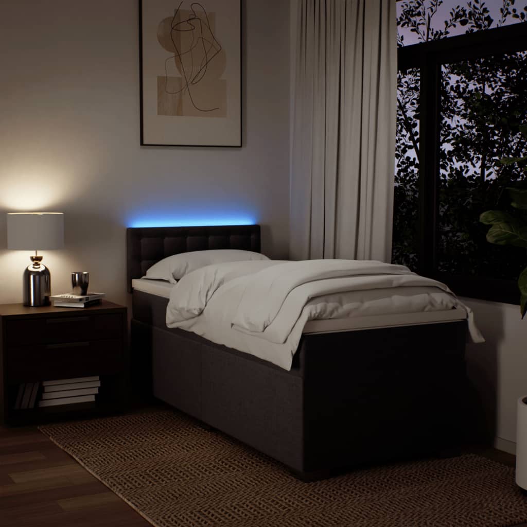 Sommier à lattes de lit avec matelas Marron foncé 100x200 cm - XIOS