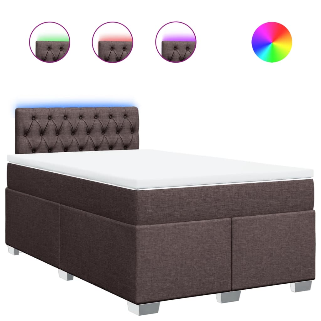 Sommier à lattes de lit avec matelas Marron foncé 120x200 cm - XIOS