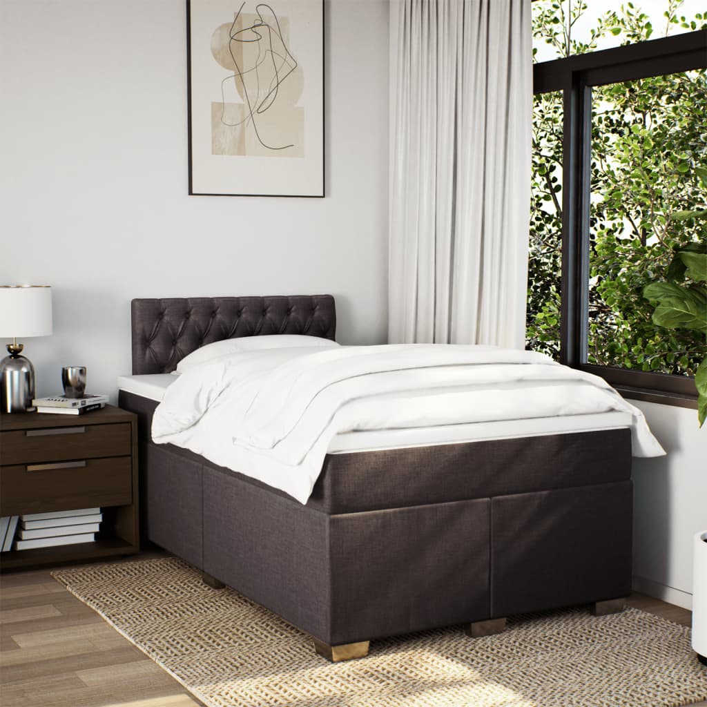 Sommier à lattes de lit avec matelas Marron foncé 120x200 cm - XIOS