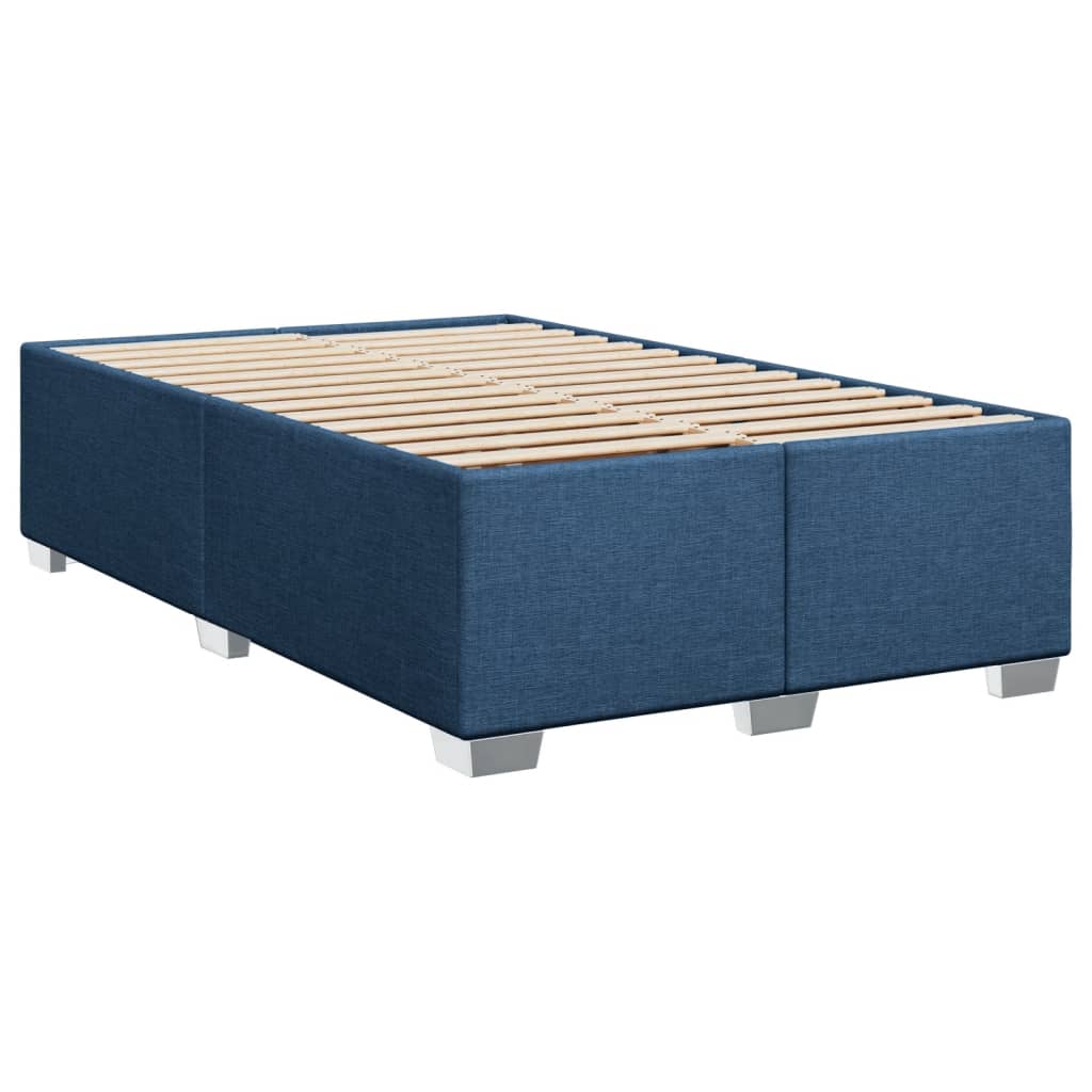 Sommier à lattes de lit avec matelas Bleu 120x200 cm Tissu - XIOS