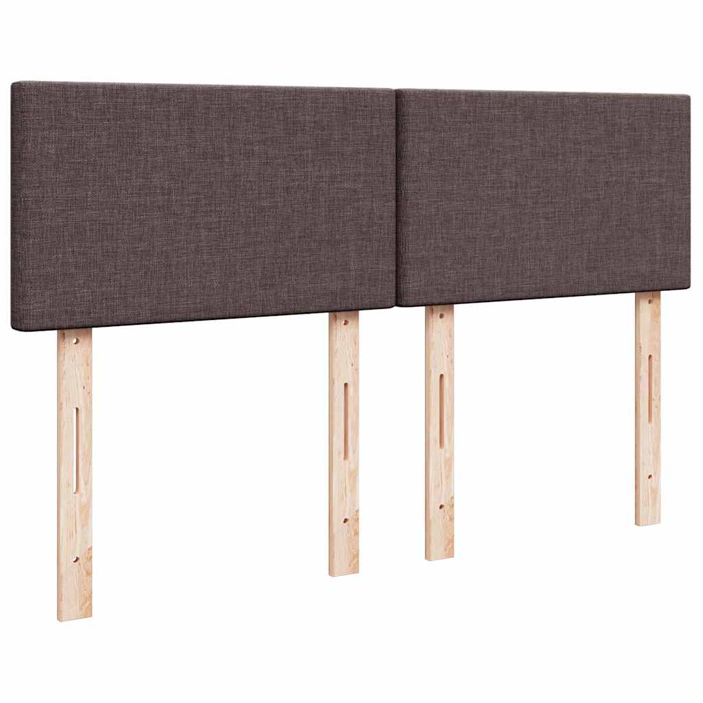 Sommier à lattes de lit avec matelas Marron foncé 140x190 cm - XIOS