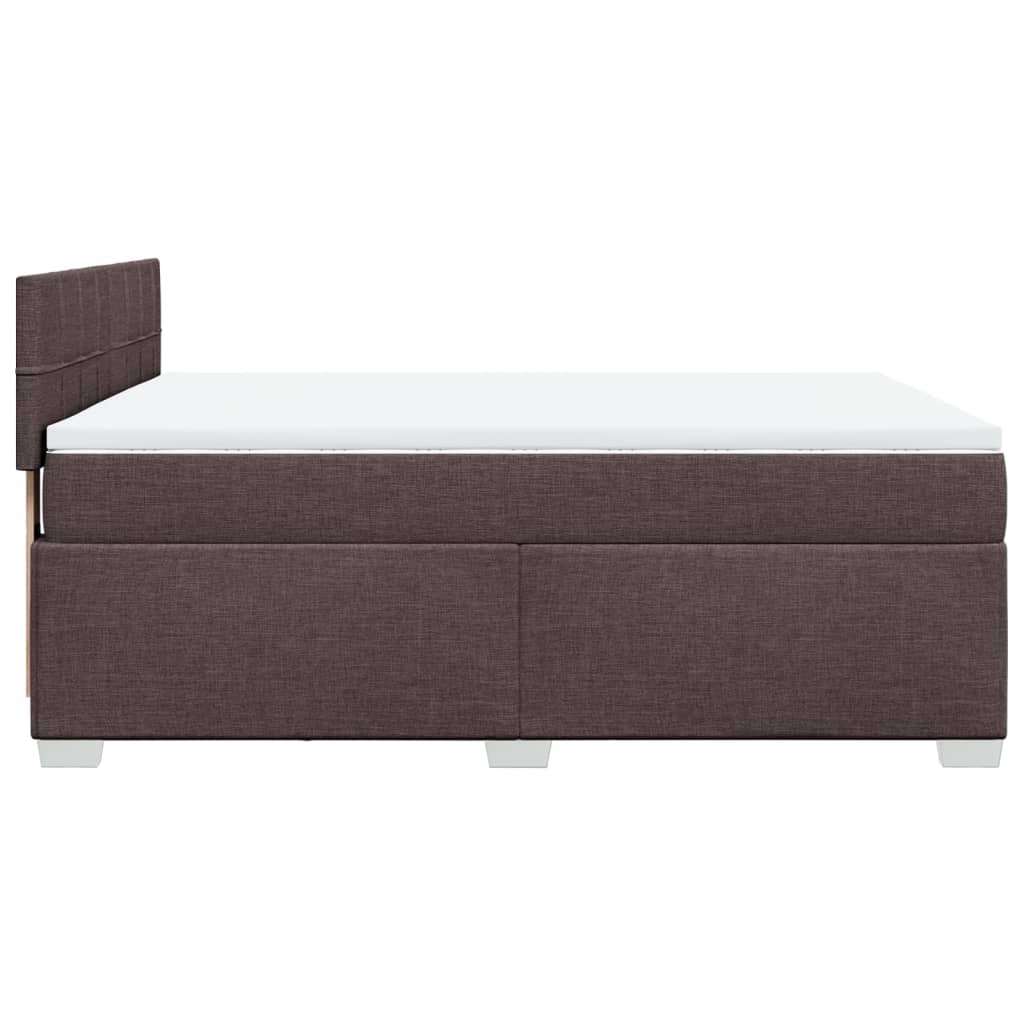 Sommier à lattes de lit avec matelas Marron foncé 140x190 cm - XIOS