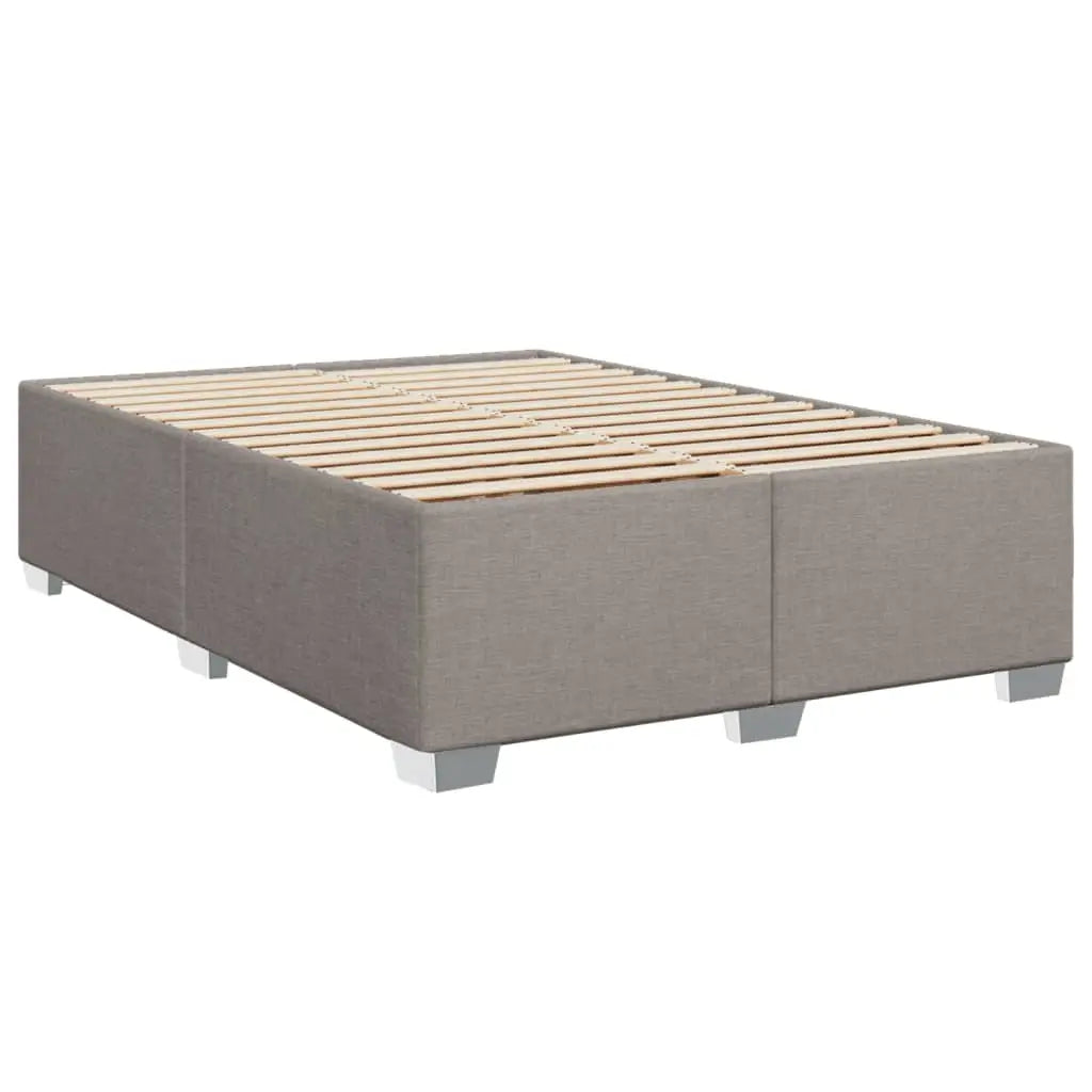 Sommier à lattes de lit avec matelas Taupe 140x200 cm Tissu - XIOS