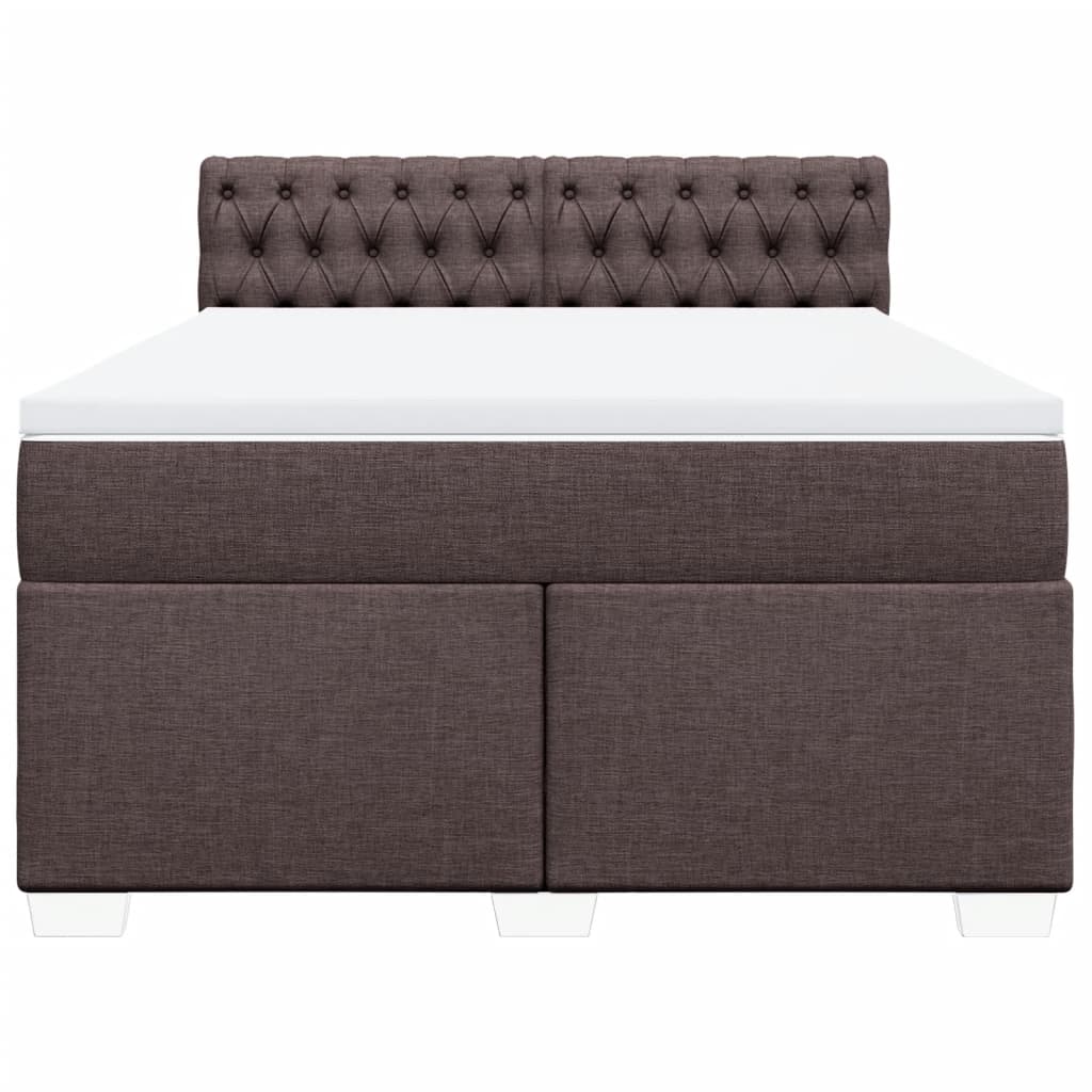 Sommier à lattes de lit avec matelas Marron foncé 160x200 cm - XIOS