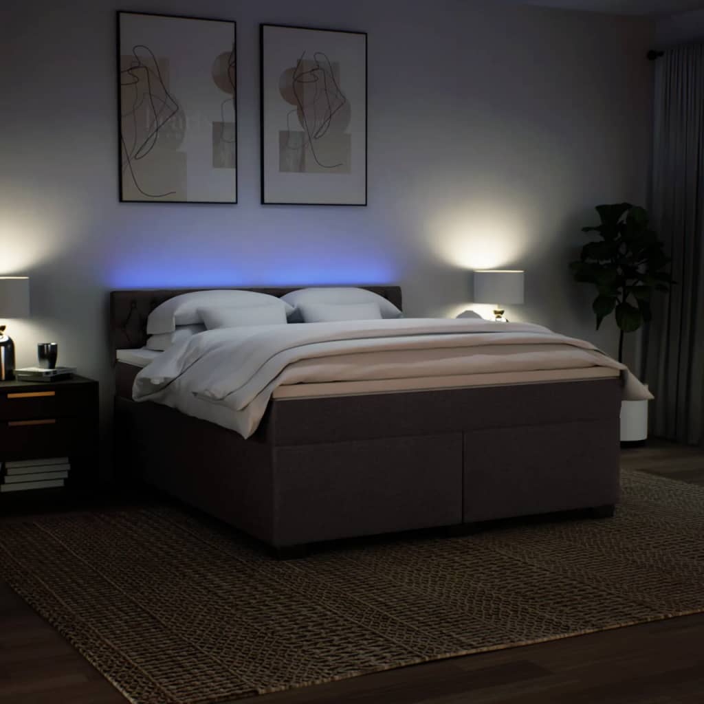 Sommier à lattes de lit avec matelas Marron foncé 180x200 cm - XIOS
