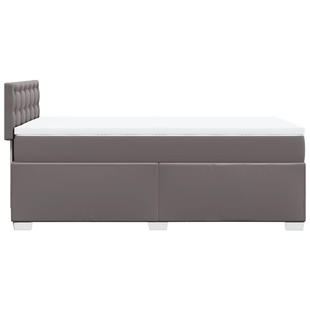 Sommier à lattes de lit avec matelas Gris 80x200 cm Similicuir - XIOS
