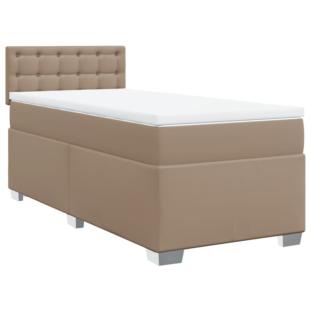 Sommier à lattes de lit avec matelas Cappuccino 100x200 cm - XIOS