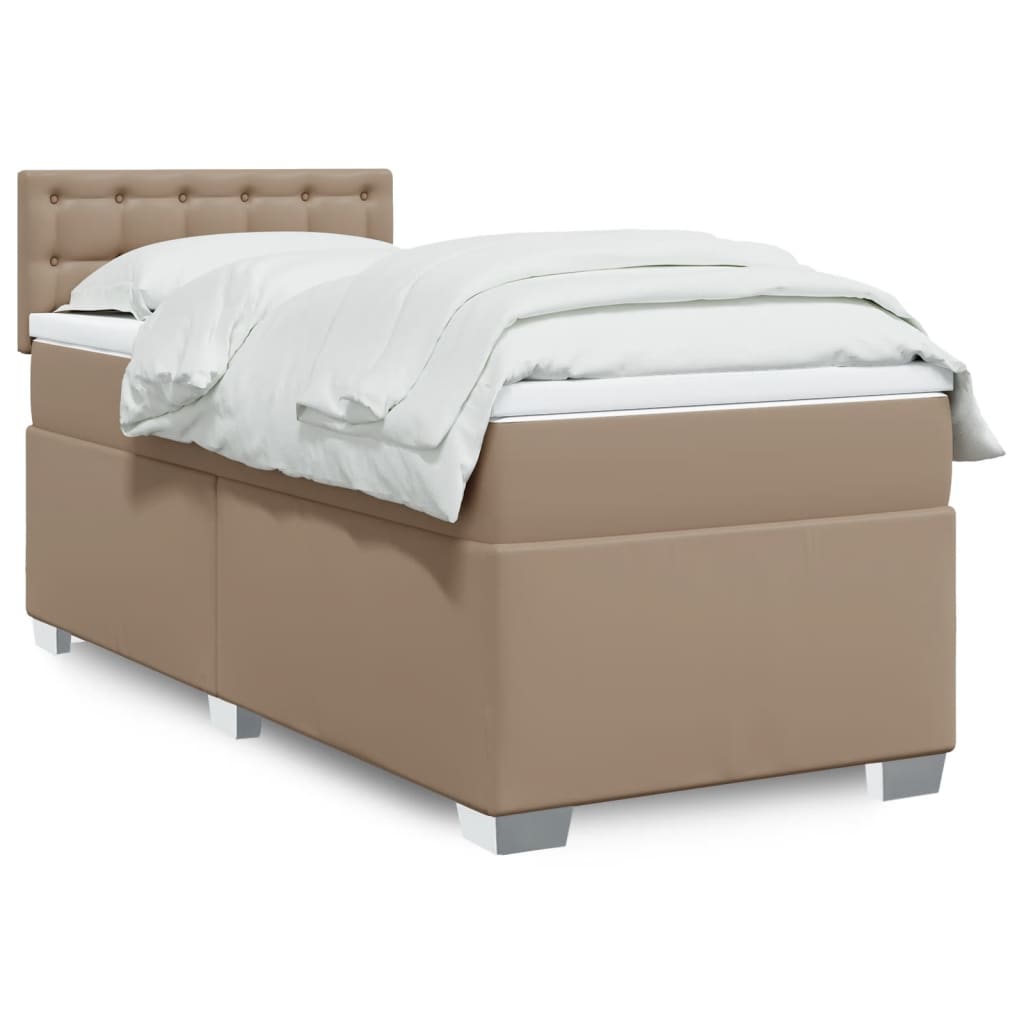 Sommier à lattes de lit avec matelas Cappuccino 100x200 cm - XIOS