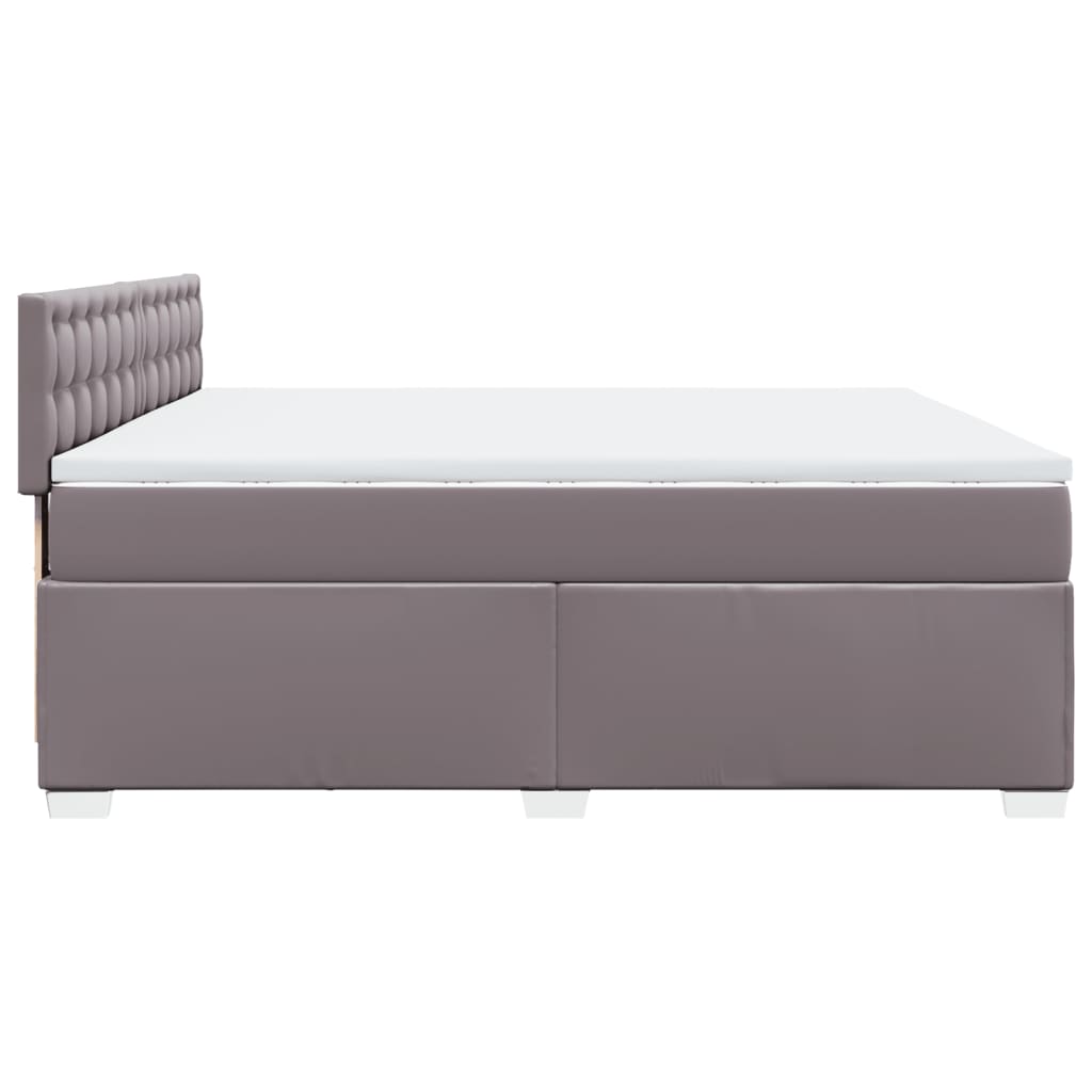 Sommier à lattes de lit avec matelas Gris 200x200 cm Similicuir - XIOS