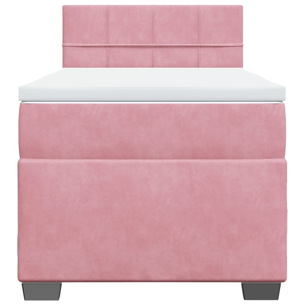 Sommier à lattes de lit et matelas Rose 80x200 cm Velours - XIOS