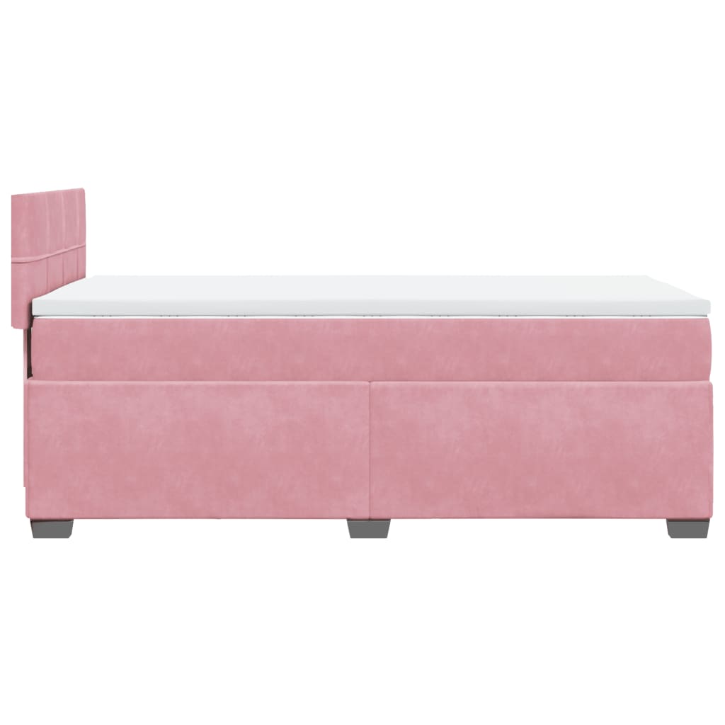 Sommier à lattes de lit et matelas Rose 80x200 cm Velours - XIOS