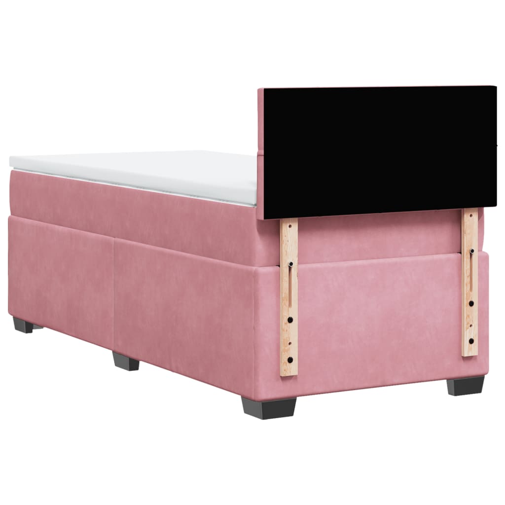Sommier à lattes de lit et matelas Rose 80x200 cm Velours - XIOS