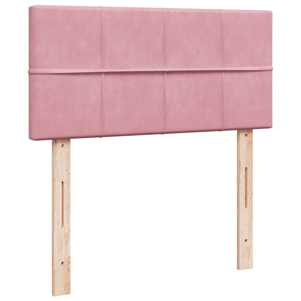 Sommier à lattes de lit et matelas Rose 80x200 cm Velours - XIOS