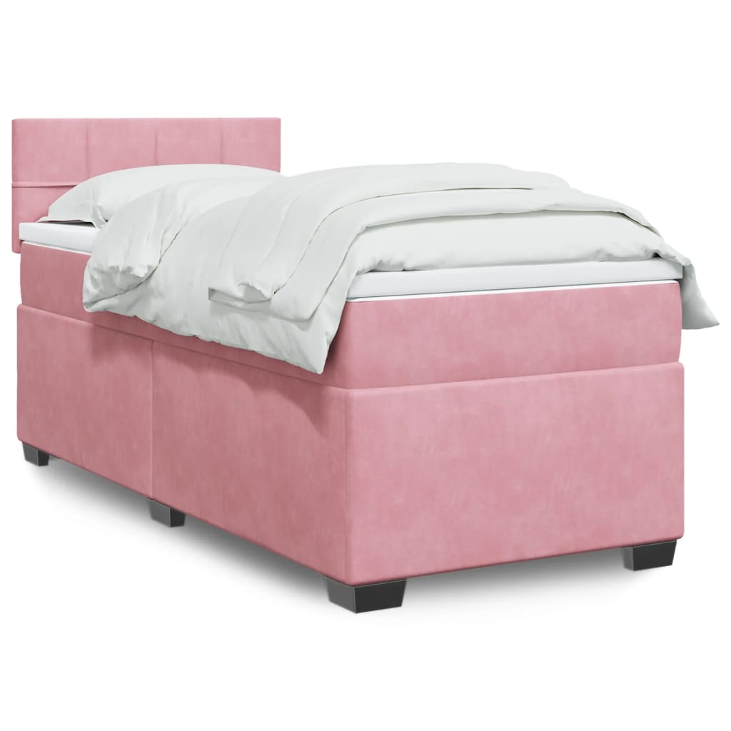 Sommier à lattes de lit et matelas Rose 80x200 cm Velours - XIOS