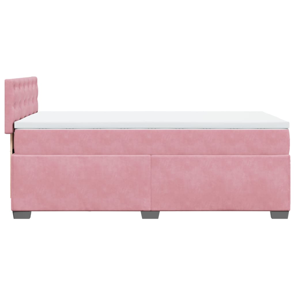 Sommier à lattes de lit et matelas Rose 80x200 cm Velours - XIOS
