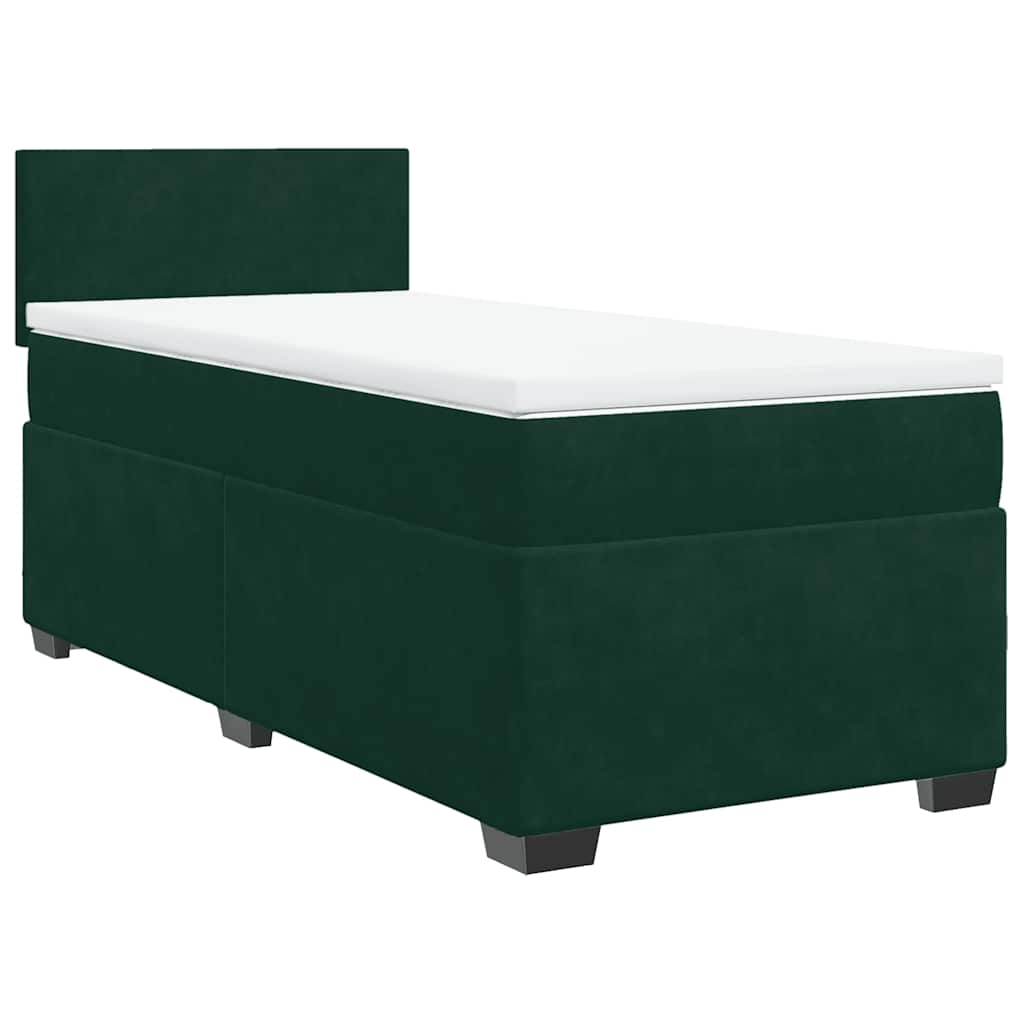 Sommier à lattes de lit avec matelas Vert foncé 90x190 cm - XIOS
