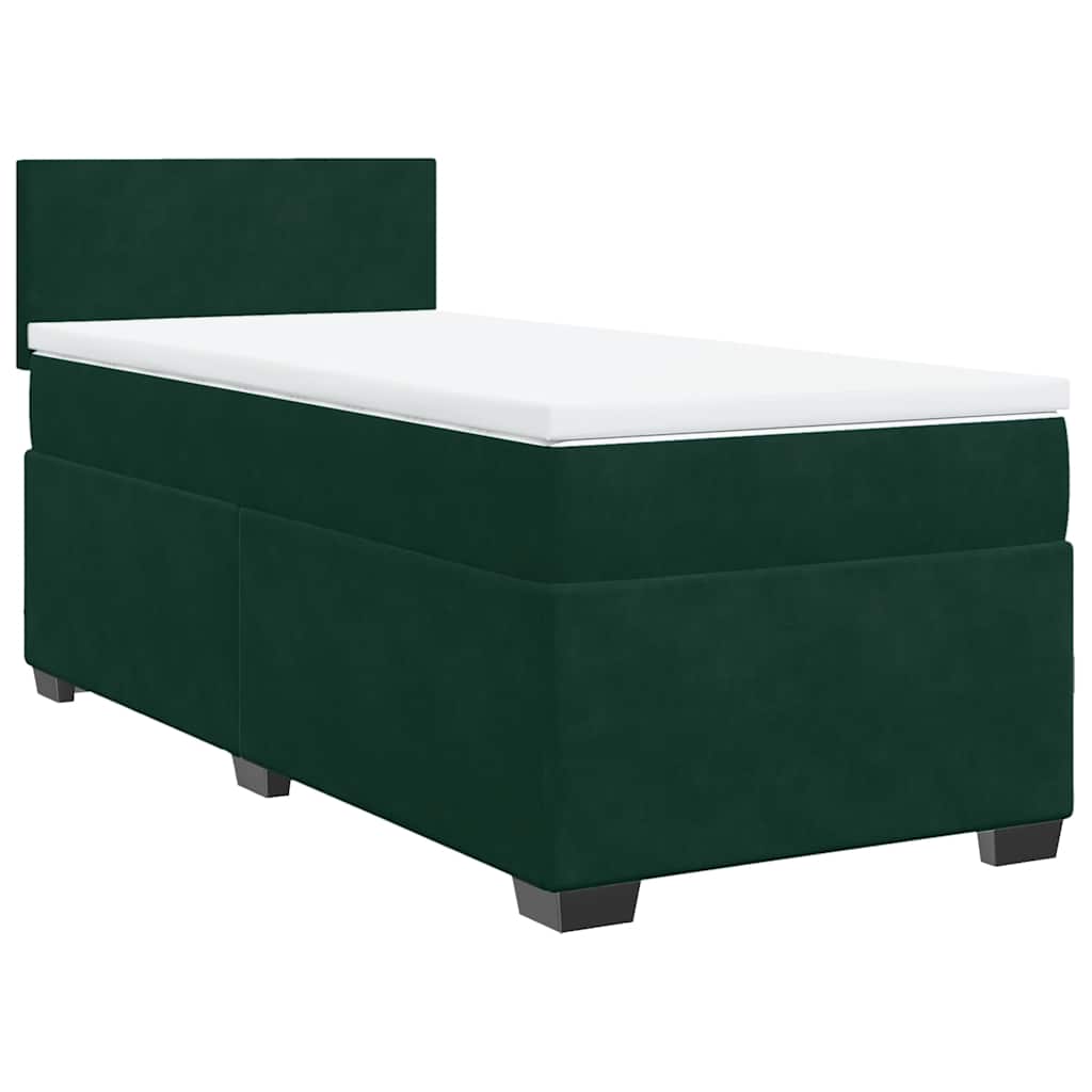 Sommier à lattes de lit avec matelas Vert foncé 90x200 cm - XIOS