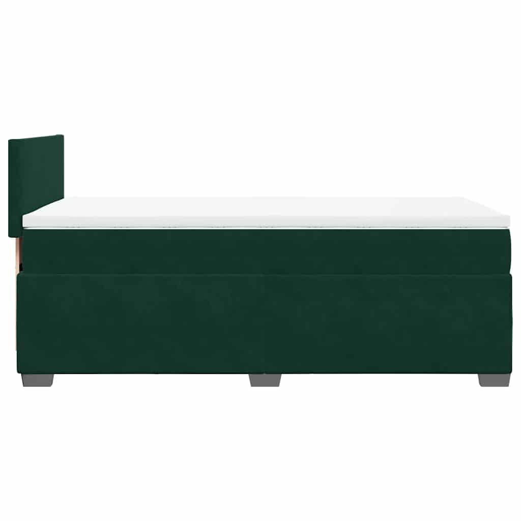 Sommier à lattes de lit avec matelas Vert foncé 90x200 cm - XIOS