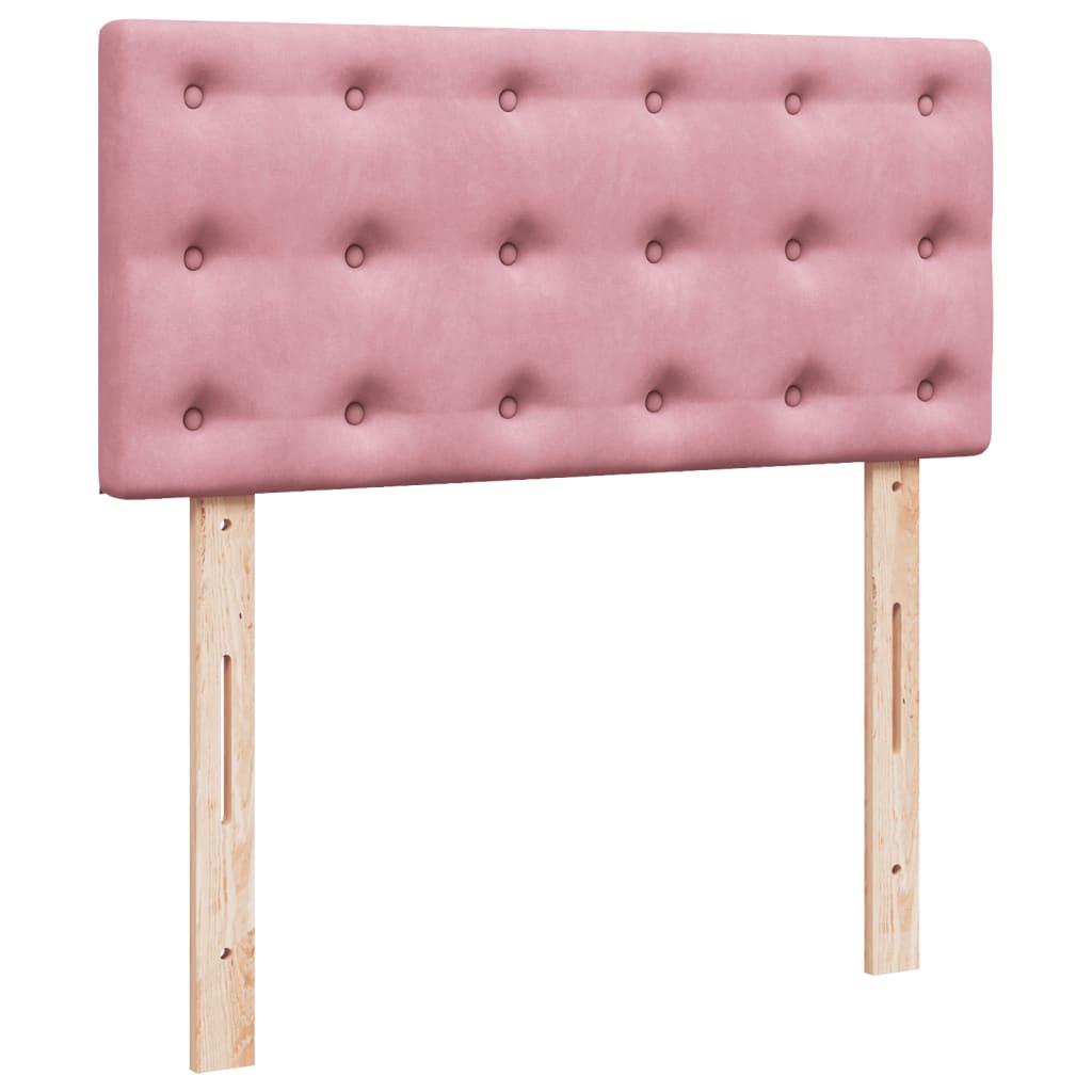 Sommier à lattes de lit avec matelas Rose 90x200 cm Velours - XIOS