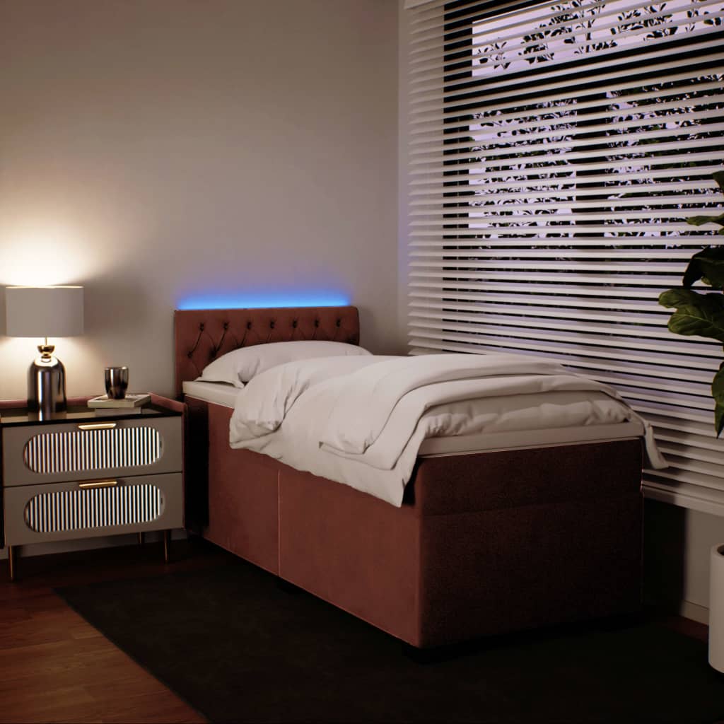 Sommier à lattes de lit avec matelas Rose 90x200 cm Velours - XIOS