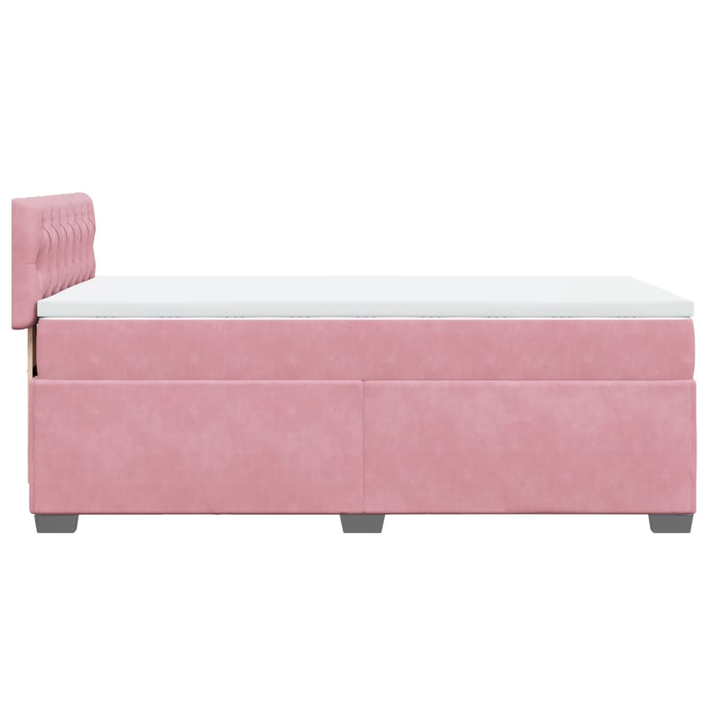 Sommier à lattes de lit avec matelas Rose 90x200 cm Velours - XIOS