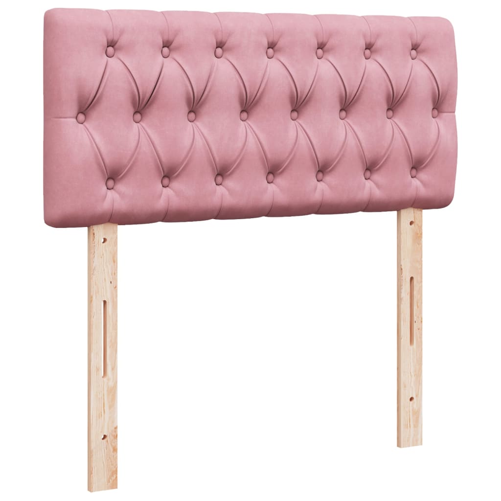 Sommier à lattes de lit avec matelas Rose 90x200 cm Velours - XIOS