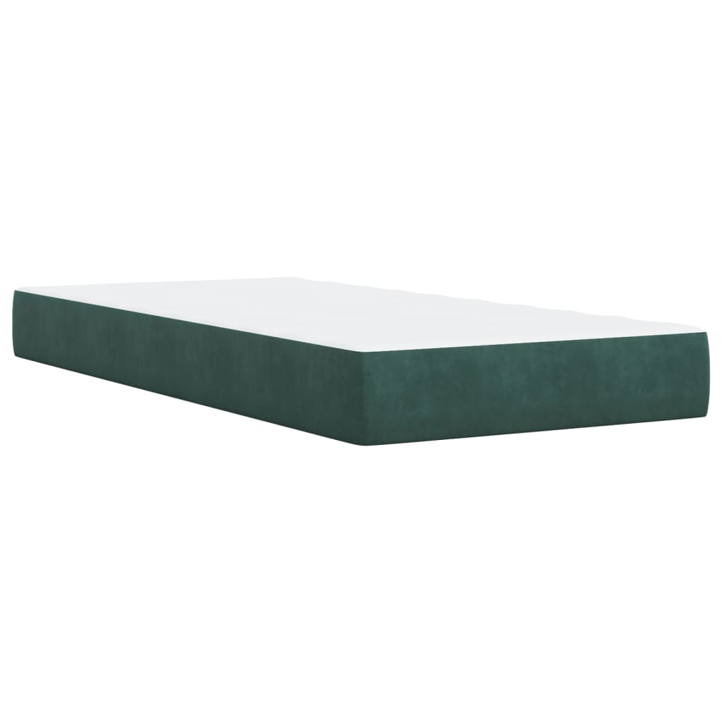 Sommier à lattes de lit avec matelas Vert foncé 100x200 cm - XIOS