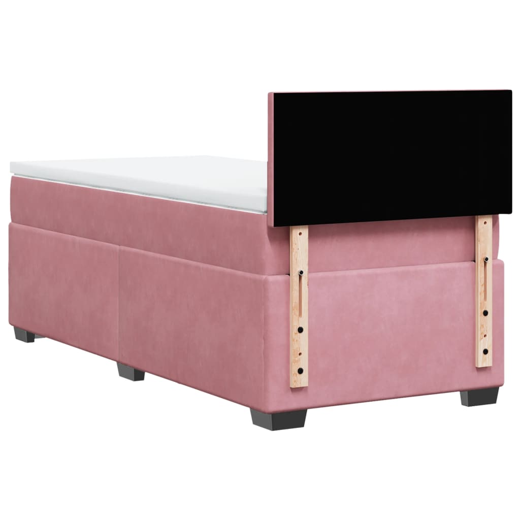 Sommier à lattes de lit avec matelas Rose 100x200 cm Velours - XIOS