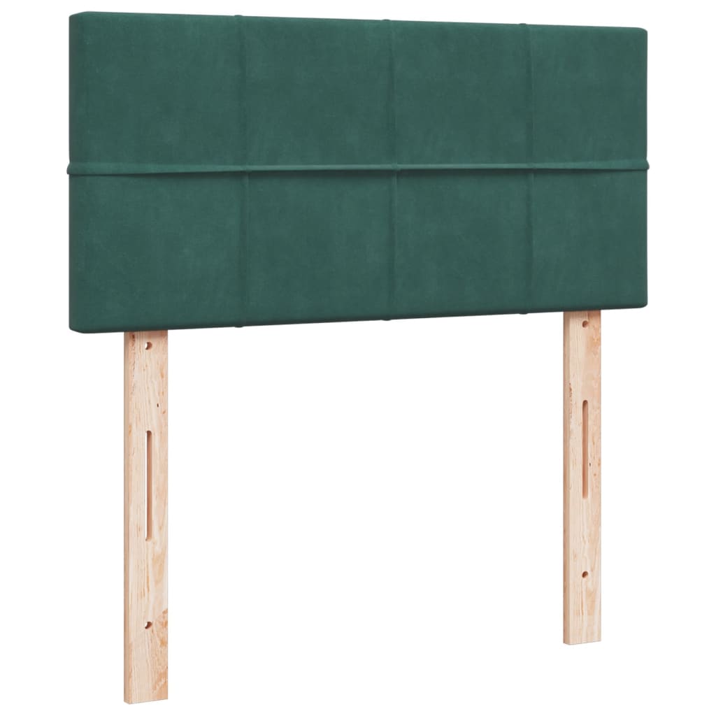 Sommier à lattes de lit avec matelas Vert foncé 100x200 cm - XIOS