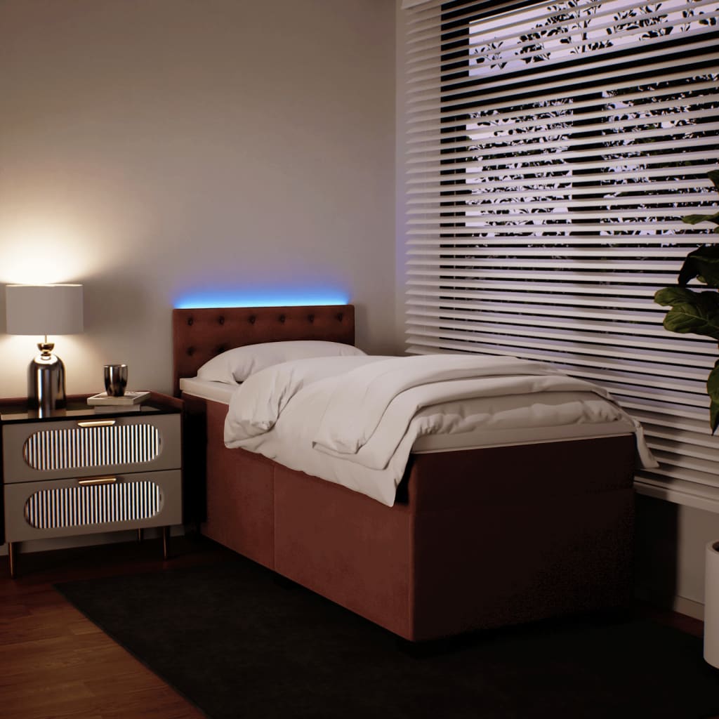 Sommier à lattes de lit avec matelas Rose 100x200 cm Velours - XIOS
