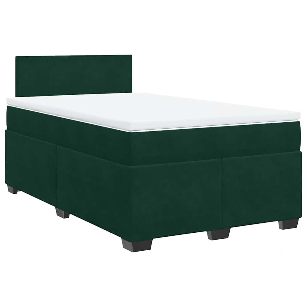Sommier à lattes de lit avec matelas vert foncé 120x190 cm - XIOS