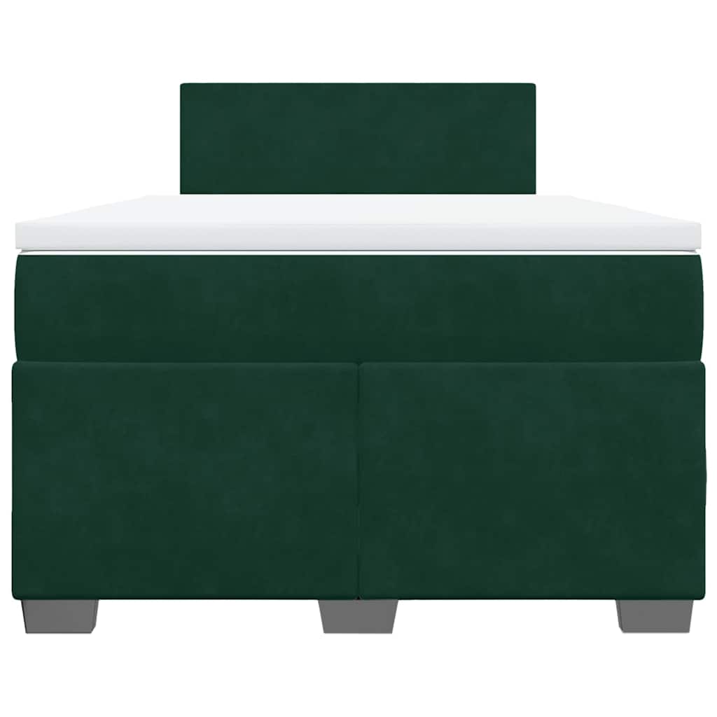 Sommier à lattes de lit avec matelas vert foncé 120x190 cm - XIOS