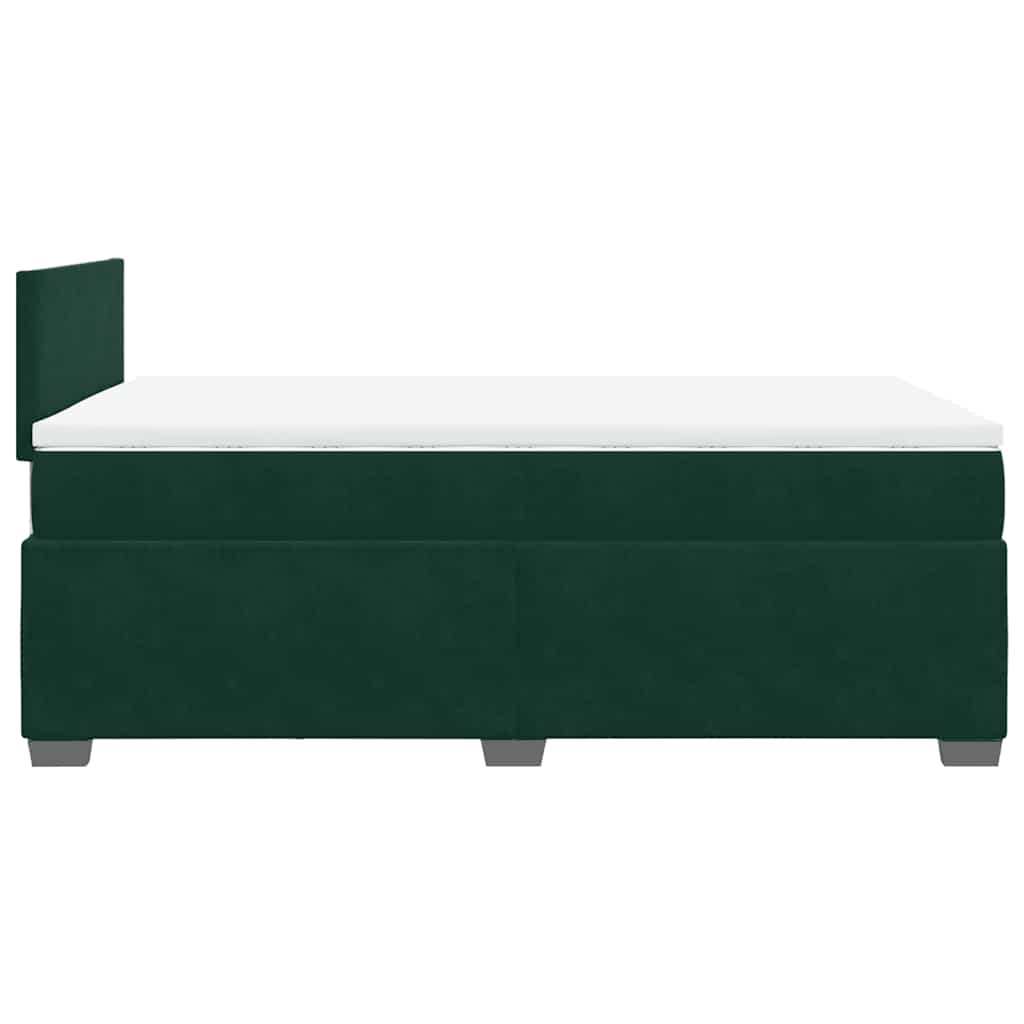 Sommier à lattes de lit avec matelas vert foncé 120x190 cm - XIOS
