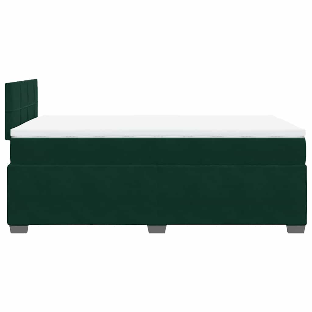 Sommier à lattes de lit avec matelas vert foncé 120x190 cm - XIOS