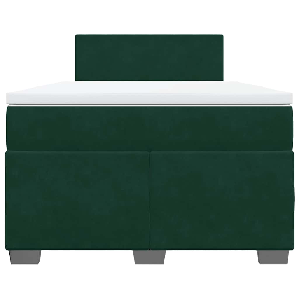 Sommier à lattes de lit et matelas Vert foncé 120x200cm Velours - XIOS