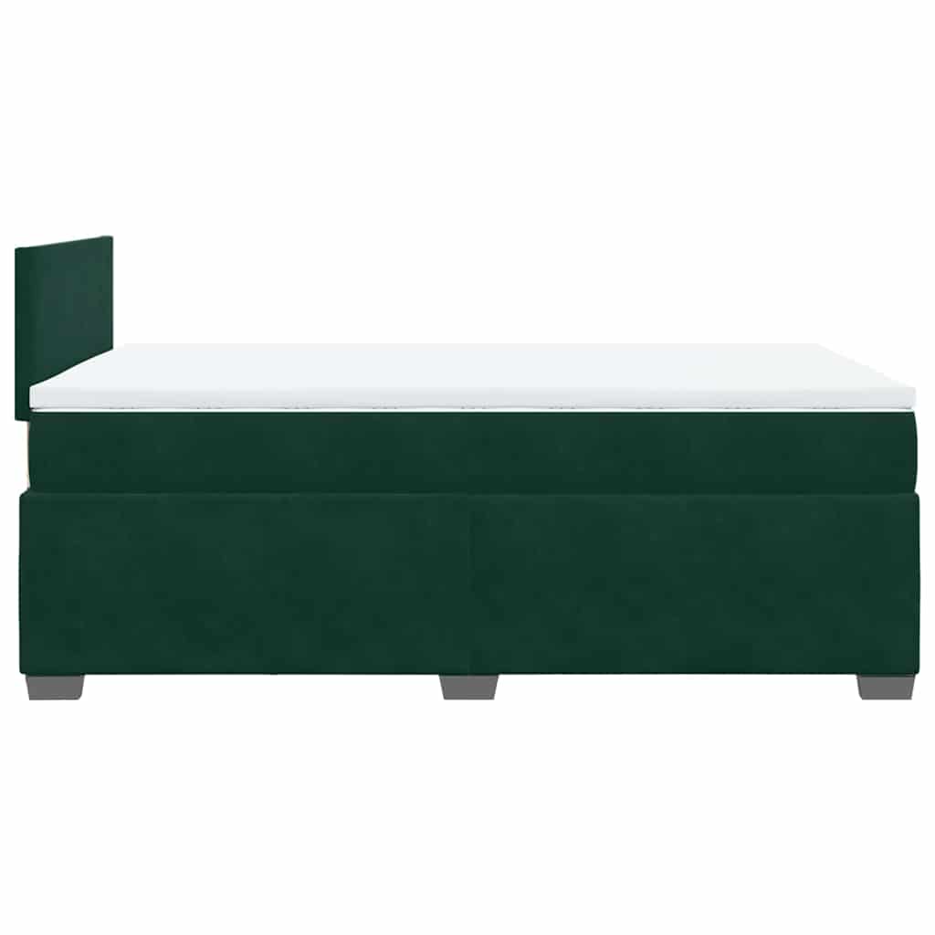 Sommier à lattes de lit et matelas Vert foncé 120x200cm Velours - XIOS