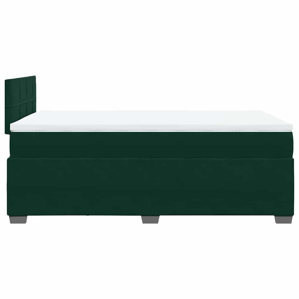 Sommier à lattes de lit et matelas Vert foncé 120x200cm Velours - XIOS
