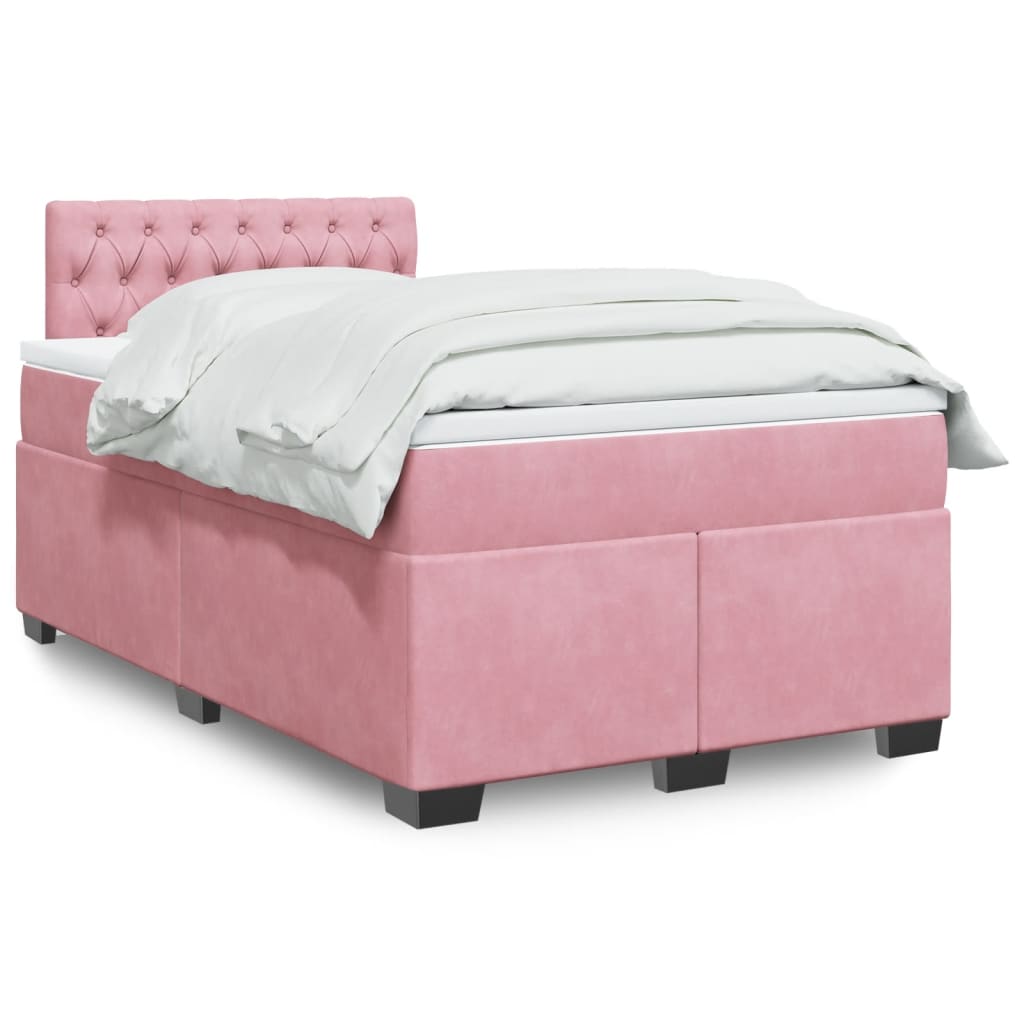 Sommier à lattes de lit avec matelas Rose 120x200 cm Velours - XIOS