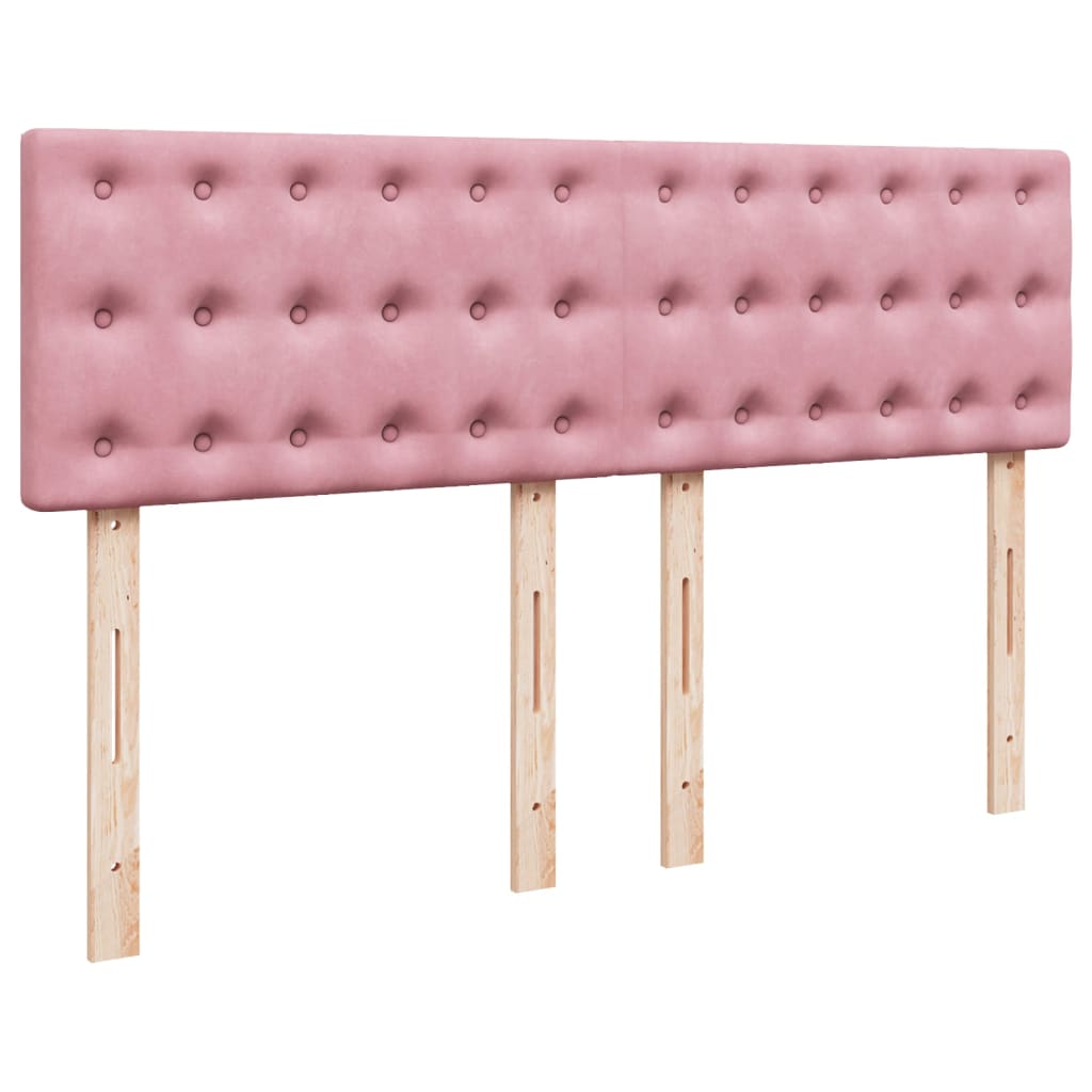 Sommier à lattes de lit avec matelas Rose 140x190 cm Velours - XIOS