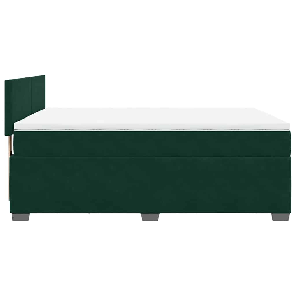 Sommier à lattes de lit et matelas Vert foncé 140x200cm Velours - XIOS