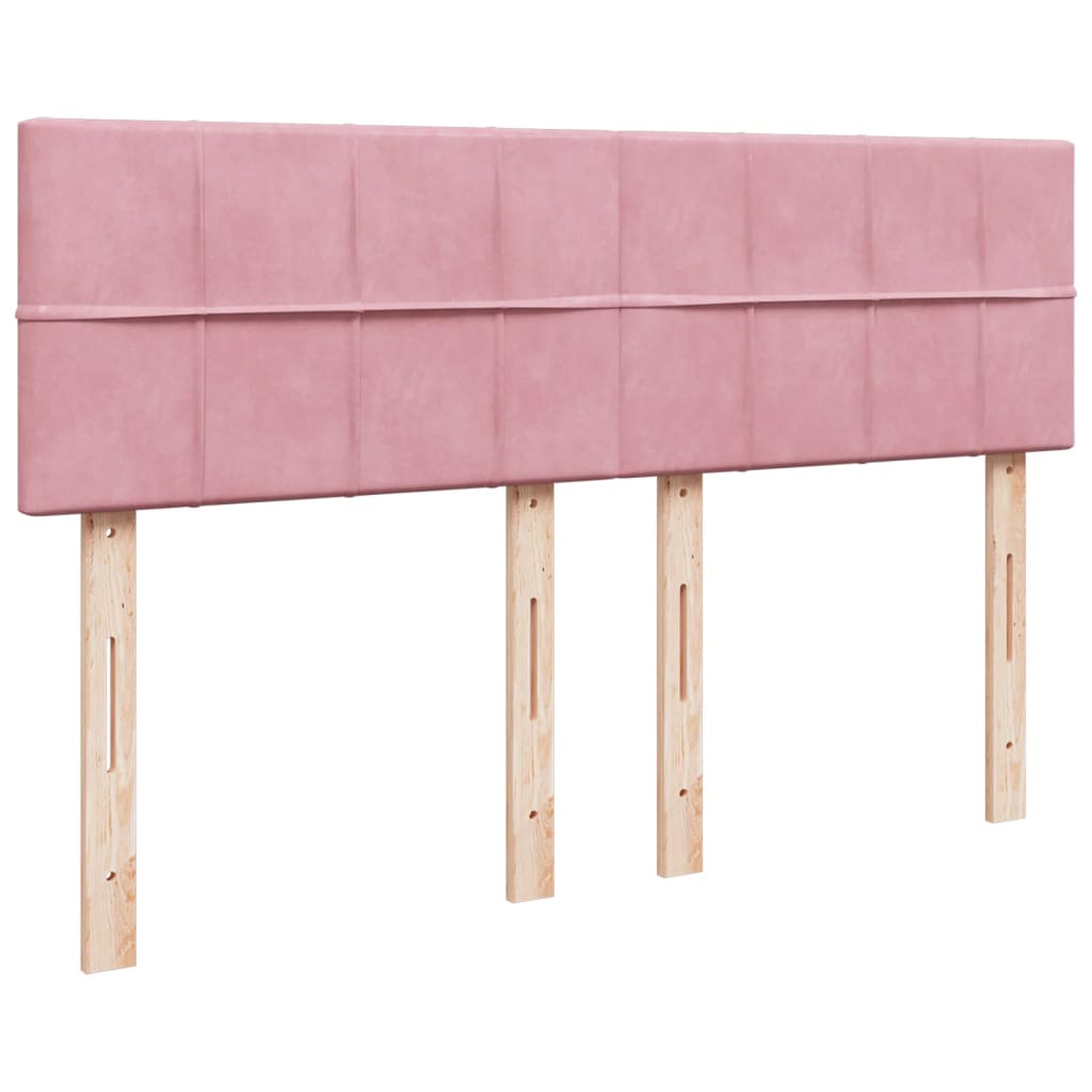 Sommier à lattes de lit avec matelas Rose 140x200 cm Velours - XIOS