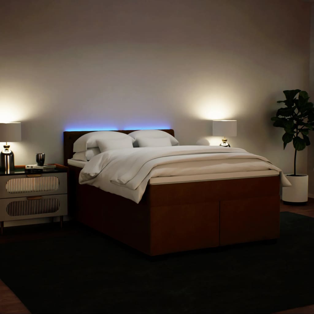Sommier à lattes de lit avec matelas Rose 140x200 cm Velours - XIOS