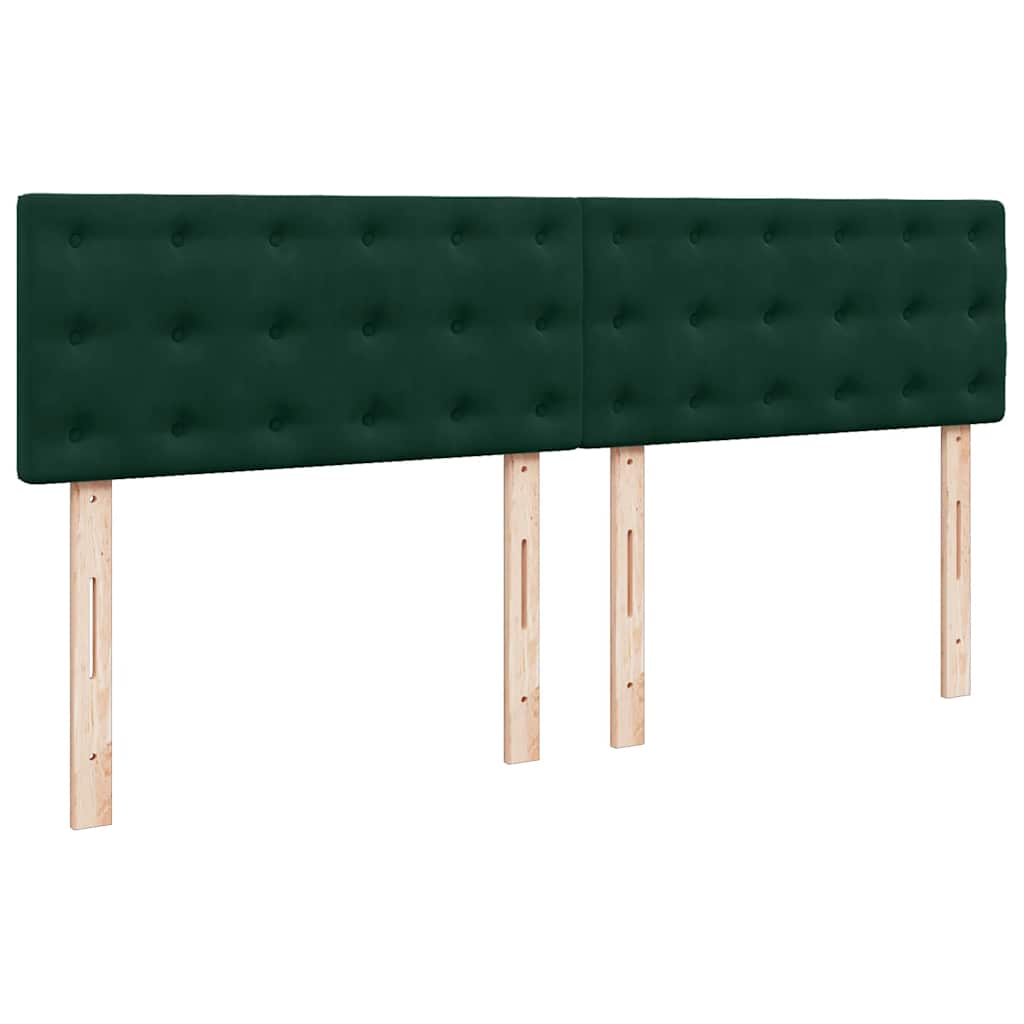 Sommier à lattes de lit et matelas Vert foncé 180x200cm Velours - XIOS