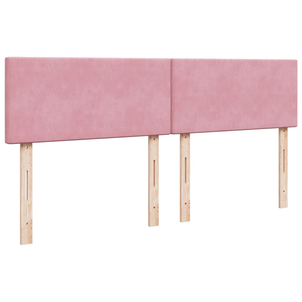 Sommier à lattes de lit avec matelas Rose 200x200 cm Velours - XIOS