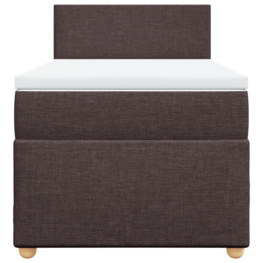 Sommier à lattes de lit avec matelas Marron foncé 80x200 cm - XIOS