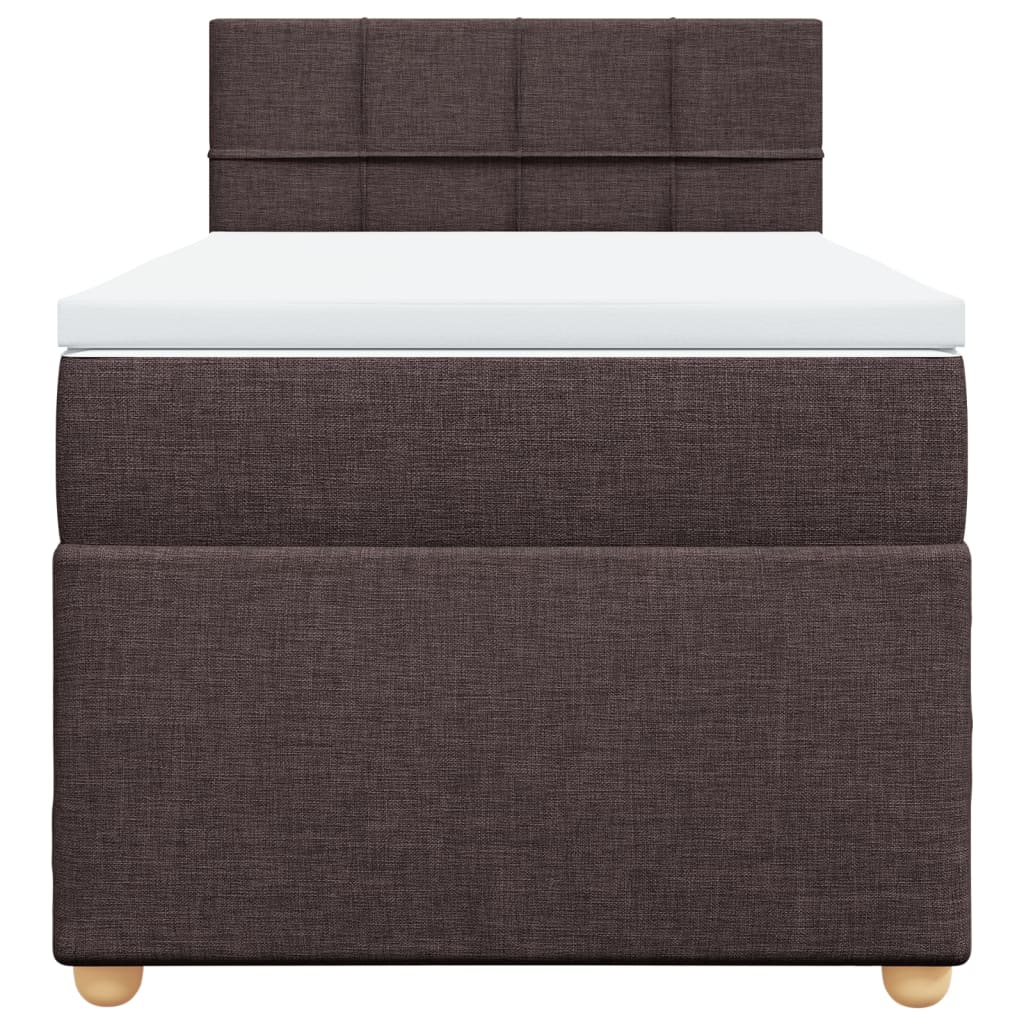 Sommier à lattes de lit avec matelas Marron foncé 80x200 cm - XIOS