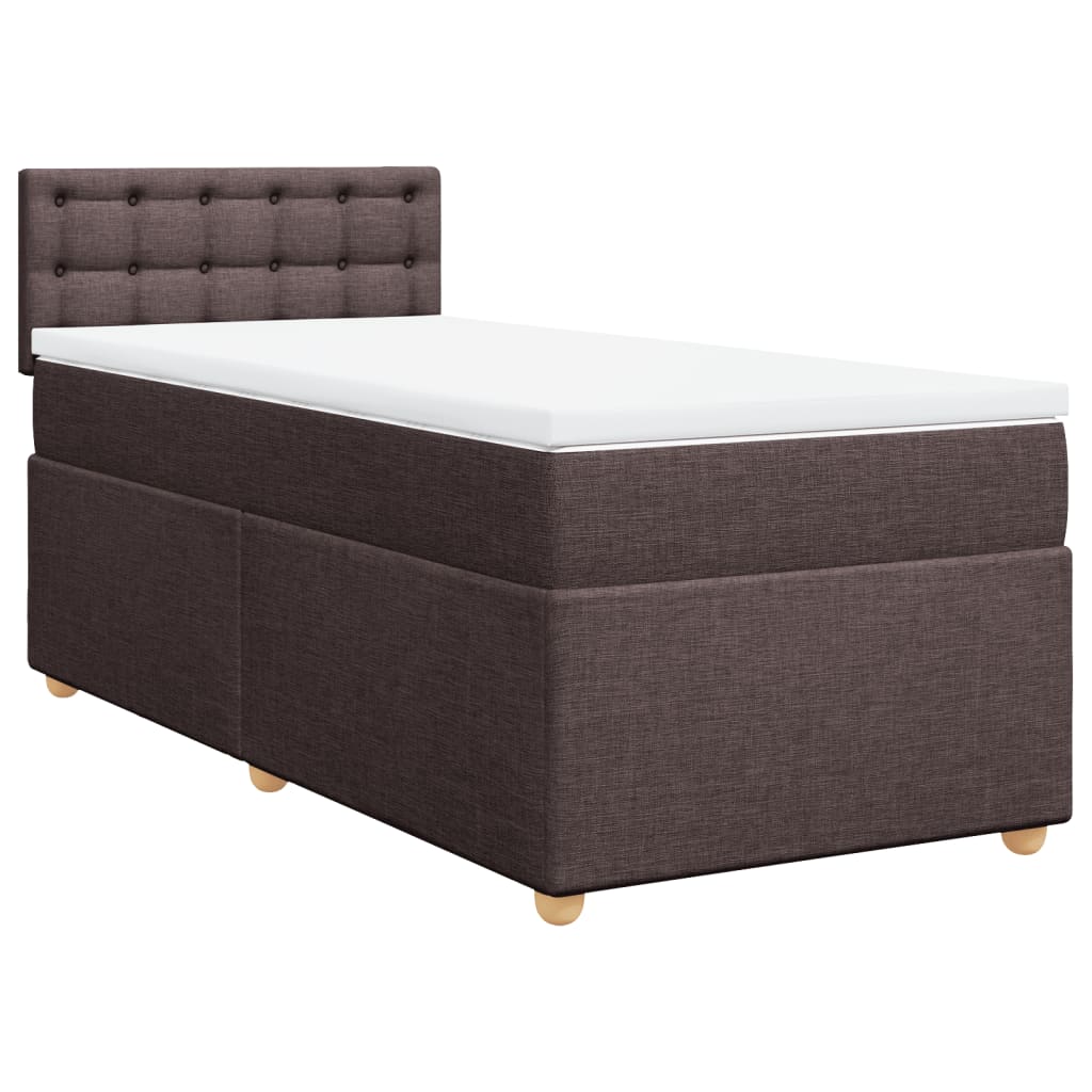Sommier à lattes de lit avec matelas Marron foncé 80x200 cm - XIOS
