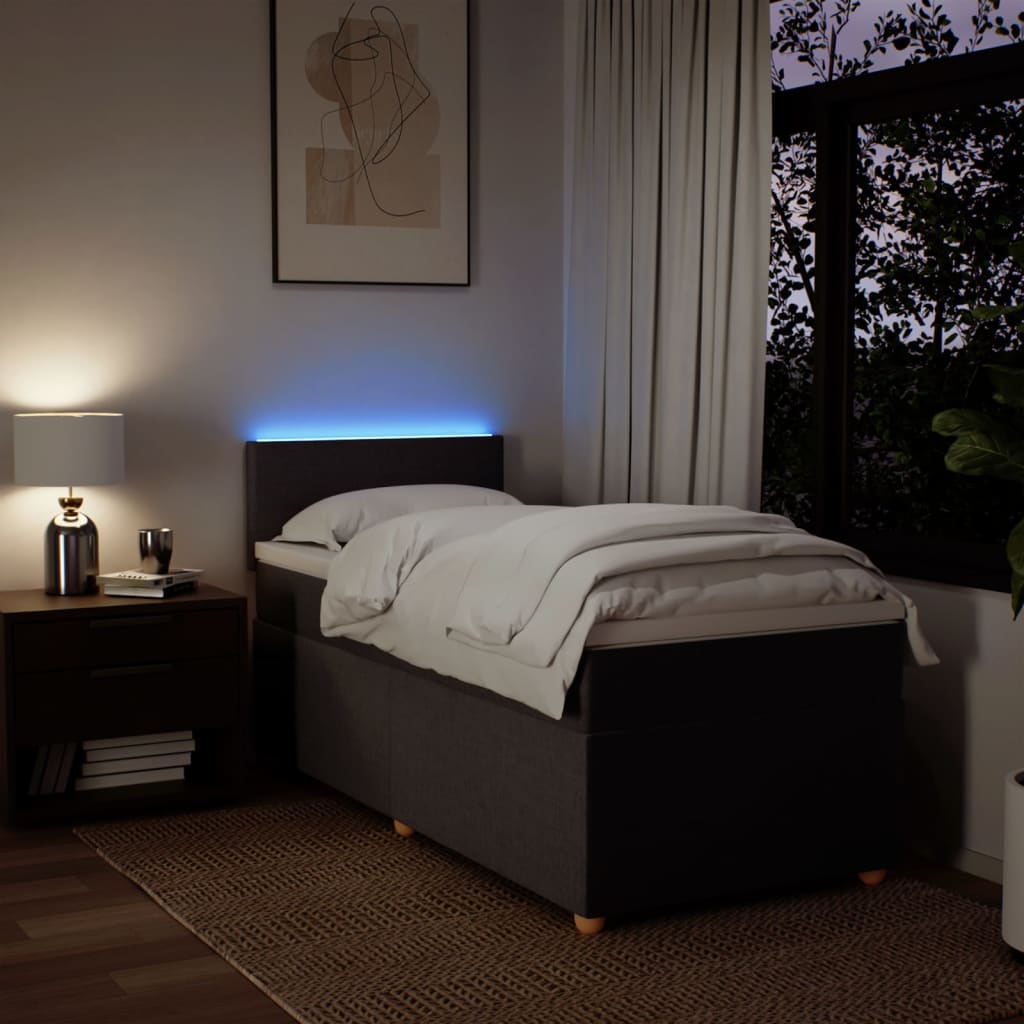 Sommier à lattes de lit avec matelas Marron foncé 90x190 cm - XIOS